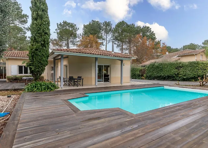 Maison 8 Pers, Piscine Privee, Wifi, Proche Golf A - Fr-1-521-231 Dom wakacyjny Biscarrosse