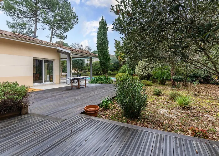 Maison 8 Pers, Piscine Privée, Wifi, Proche Golf à - Fr-1-521-231 * Biscarrosse