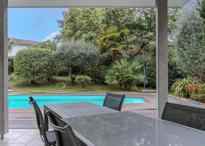 Maison 8 Pers, Piscine Privée, Wifi, Proche Golf à - Fr-1-521-231 * Biscarrosse